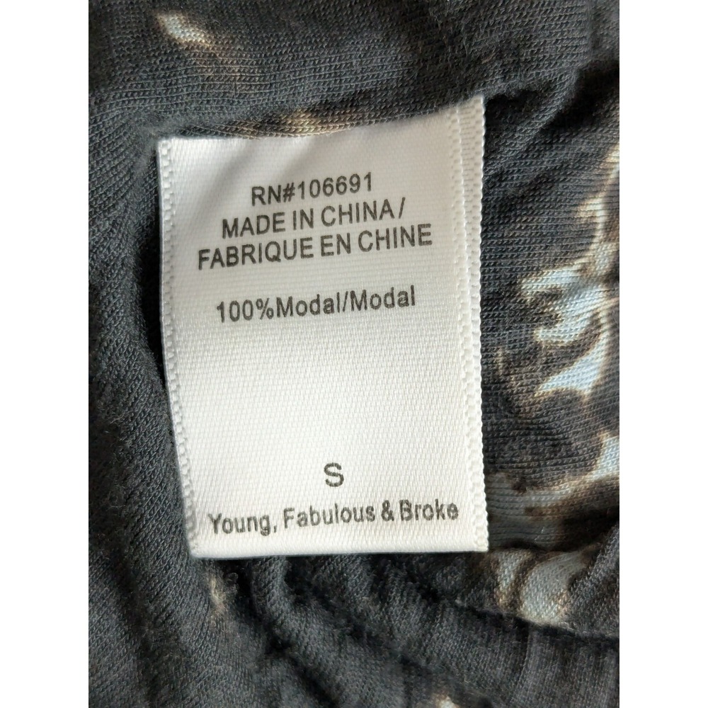 Young Fabulous & Broke Hampton Maxi Dress Sleeveless Blue Black Tie Dye Size S - Picture 6 of 10